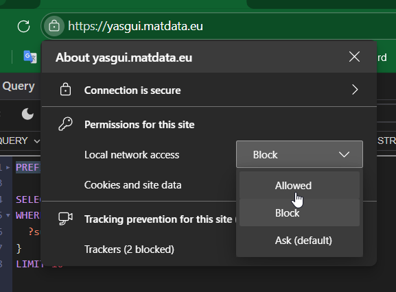 Change permission settings